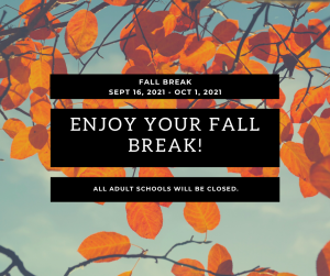 Poster for fall break